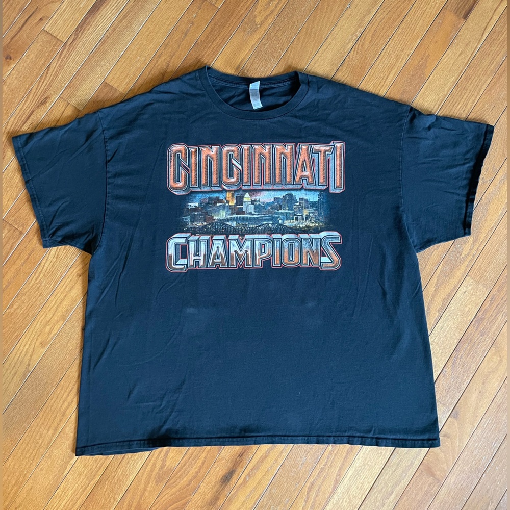 Cincinnati Bengals 2021 Champions Tee Black Gildan T Shirt Size 3X Oversized
